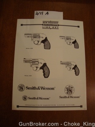 S&W Model Line Art Ad Advertising Smith & Wesson-img-0