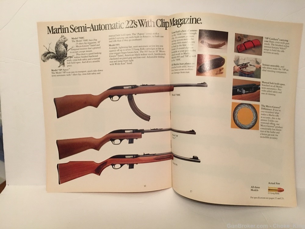 Marlin Sporting Firearms 1989 Product Catalog-img-7