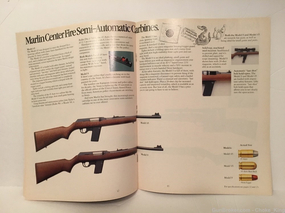 Marlin Sporting Firearms 1989 Product Catalog-img-5