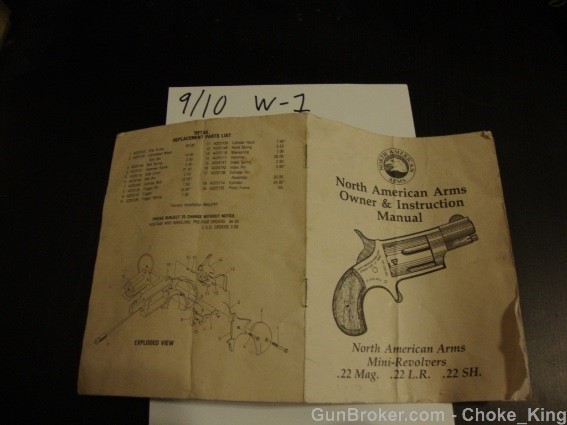 North American Arms Mini .22 Mag LR Owners Manual-img-0
