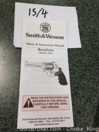 S&W Modern Revolver Owners Instruction Manual-img-0