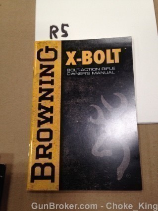 Orig Browning X Bolt Owners Instruction Manual-img-0