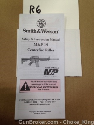 S&W M&P 15 M&P-15 Owners Instruction Manual-img-0