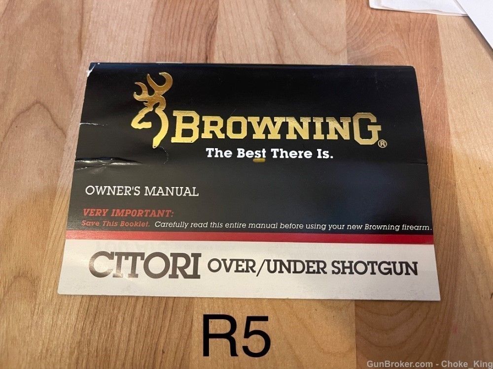 Original Browning Citori Owners Instruction Manual-img-0