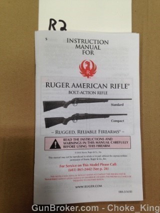 Ruger Owners Instruction Manual American Rifle-img-0