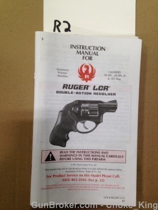 Ruger Owners Instruction Manual LCR 2011-img-0