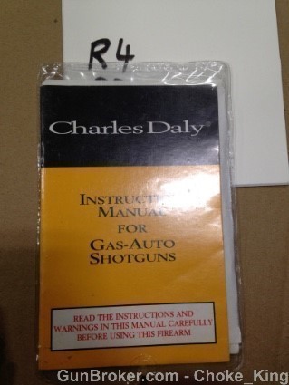 Charles Daly Auto Shotgun Owners Manual Packet-img-0