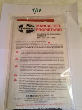 Mossberg 500 505 Y Spanish Owners Manual-img-0