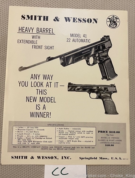 S&W 41 .22 Vintage Product Catalog-img-0