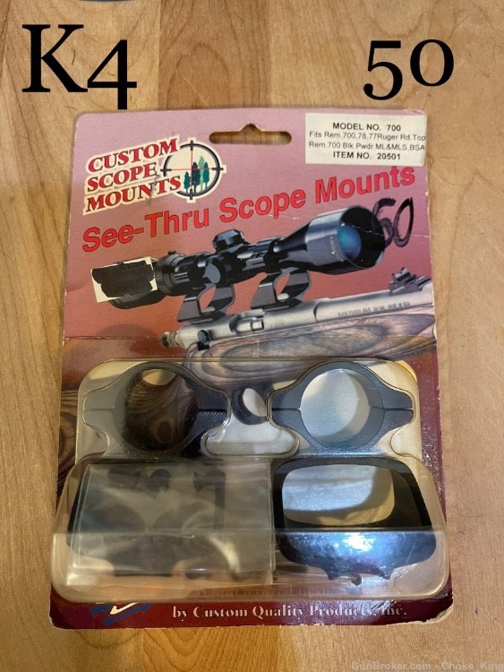 New See Thru Scope Mount Remington 700 78 7-img-0