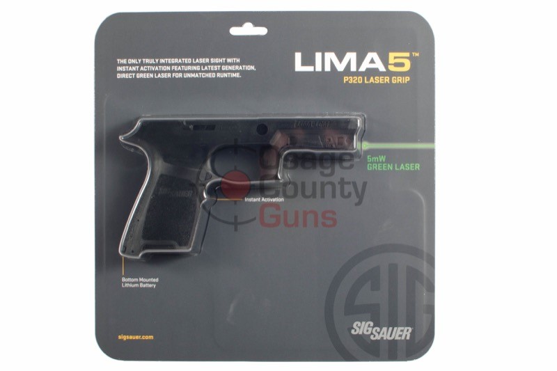 Sig Sauer Lima5 P320/P250 Compact Medium 9/40/357 Laser Grip (GREEN) - New-img-0