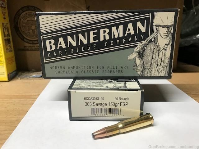 Bannerman 303 Savage 150gr SP 100 Rounds-img-0