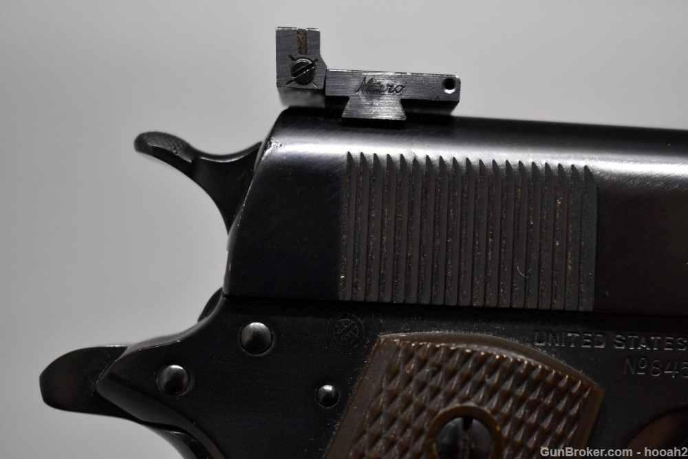 Customized WW2 Era Colt 1911A1 Semi Auto Pistol 45 ACP READ-img-4