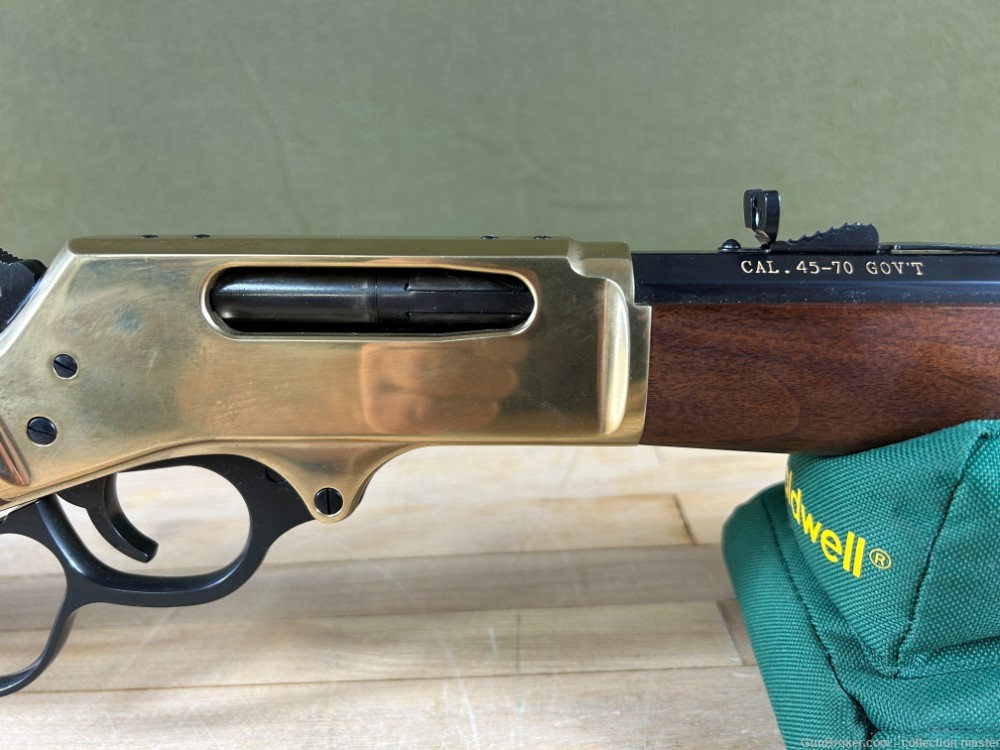 Henry Repeating Arms Lever Action .45-70 Rifle Used Golden Boy H010B 22" -img-23