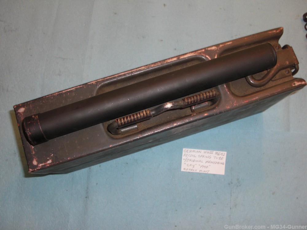 German WWII MG42 Recoil Spring Tube w/ "cny 1940" w/ Original Mainspring-img-14