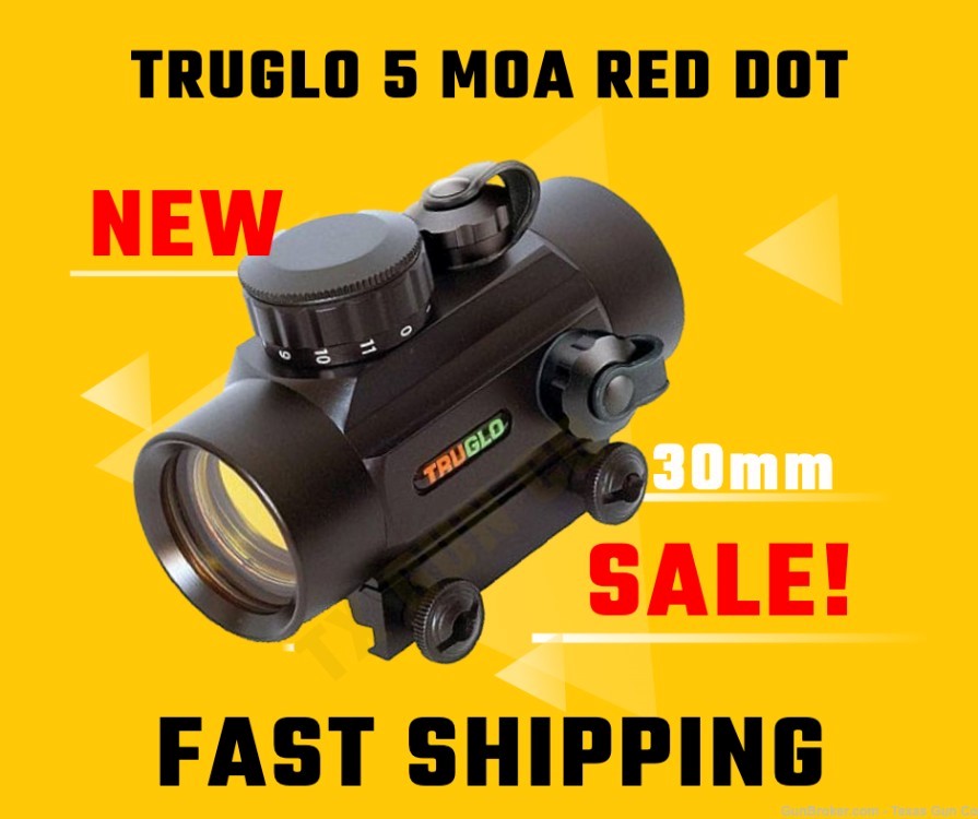 TruGlo 5 MOA 30mm Red Dot Sight TG8030B - NEW-img-0