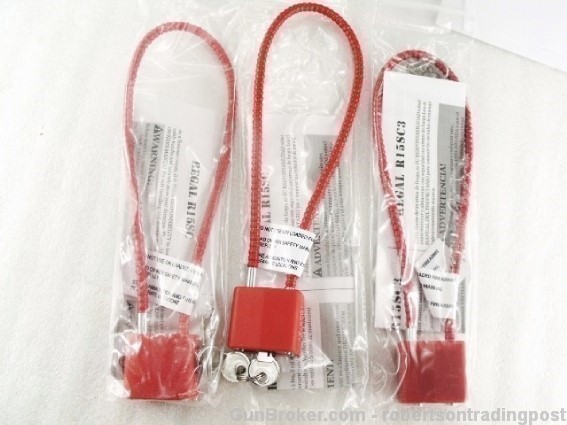 Smith & Wesson Type Regal Red Handgun Cable Locks R15SC1 CA S&W Correct-img-4