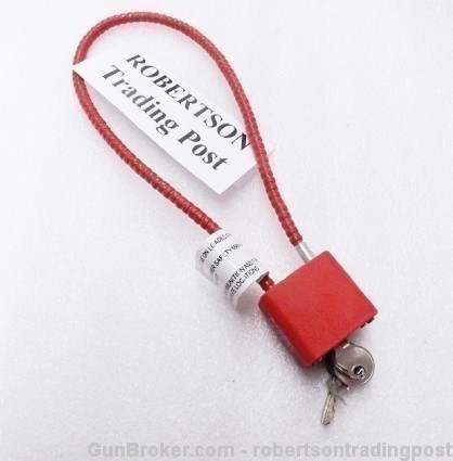 Smith & Wesson Type Regal Red Handgun Cable Locks R15SC1 CA S&W Correct-img-0