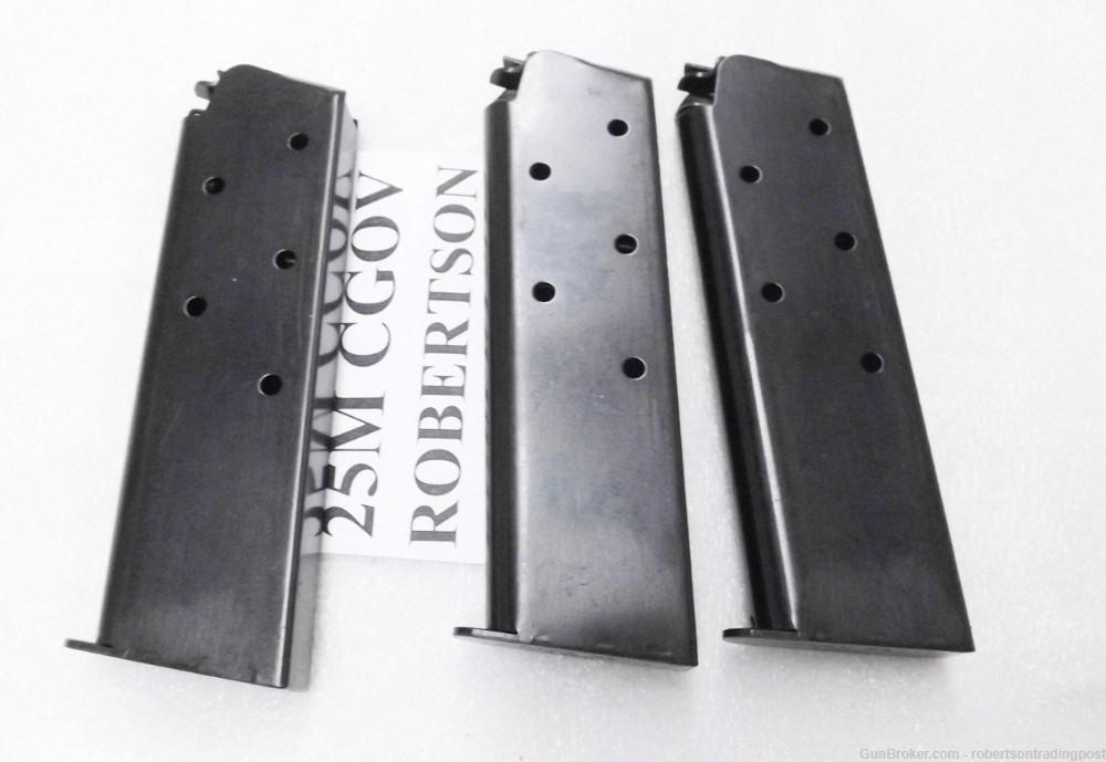 3 HFC Keymore 7 Shot Magazines Fits Colt 1911 Government .45 ACP 25MB -img-0