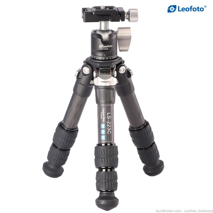 Leofoto LS-223C+LH-25 Tabletop Tripod and Ball Head, Open Box Condition-img-2