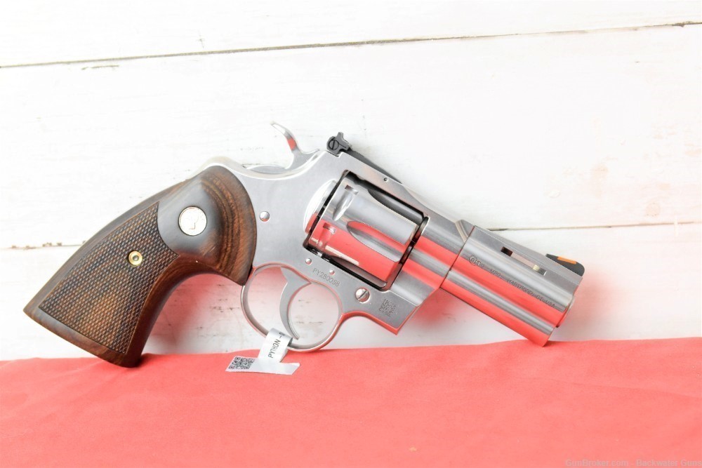 FACTORY NEW COLT PYTHON 357 MAG STAINLESS REVOLVER 3 INCH BARREL NO RESERVE-img-1