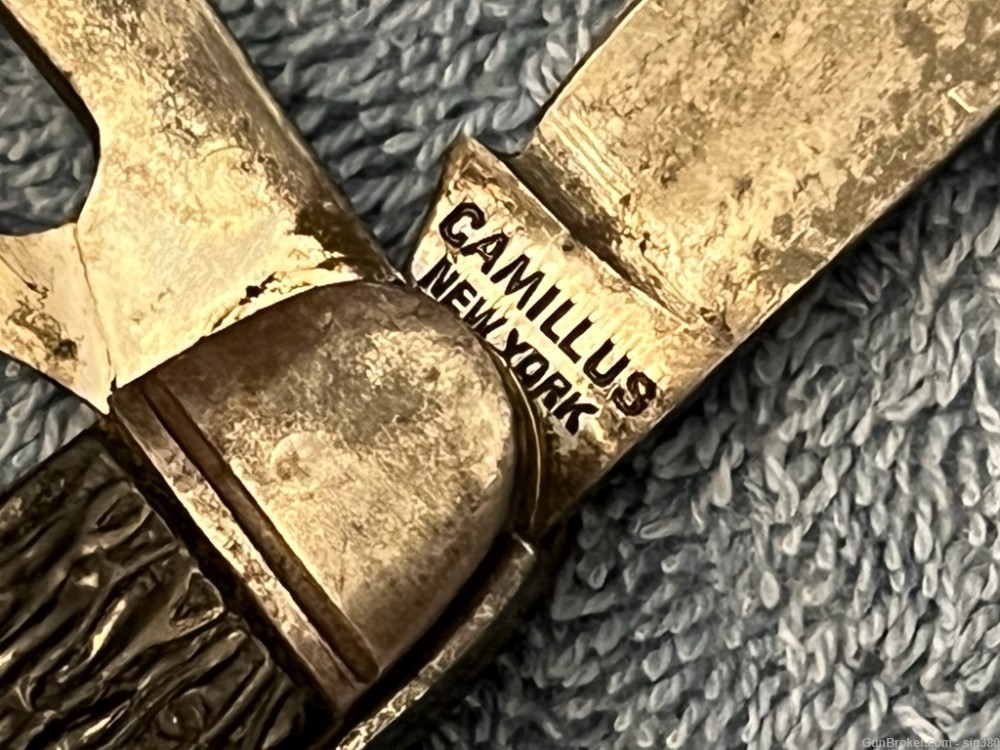 ANTIQUE COLLECTABLE POCKET KNIFE COLLECTION, 2 CAMILLUS, IMPERIAL, CAMO -img-2