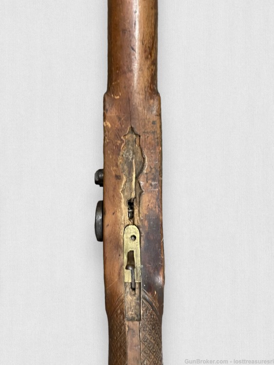 Antique Percussion Muzzle Loader Black Powder Long Gun-img-15