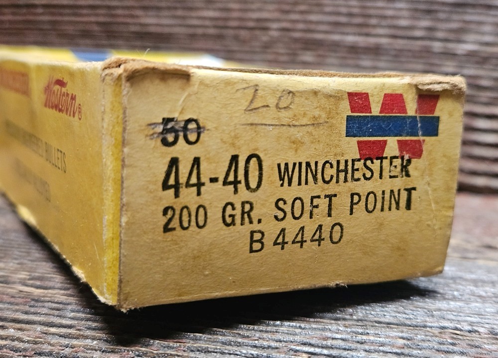 Vintage Winchester 44-40 200gr Soft Point Bullets 20 Count-img-0