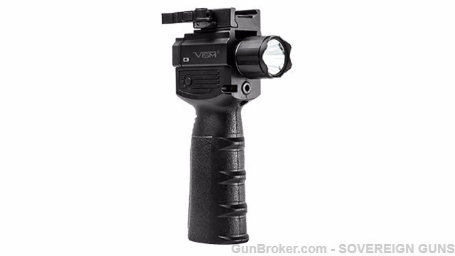 VISM Tactical Vert Grip W/Flashlight & Green Laser-img-0