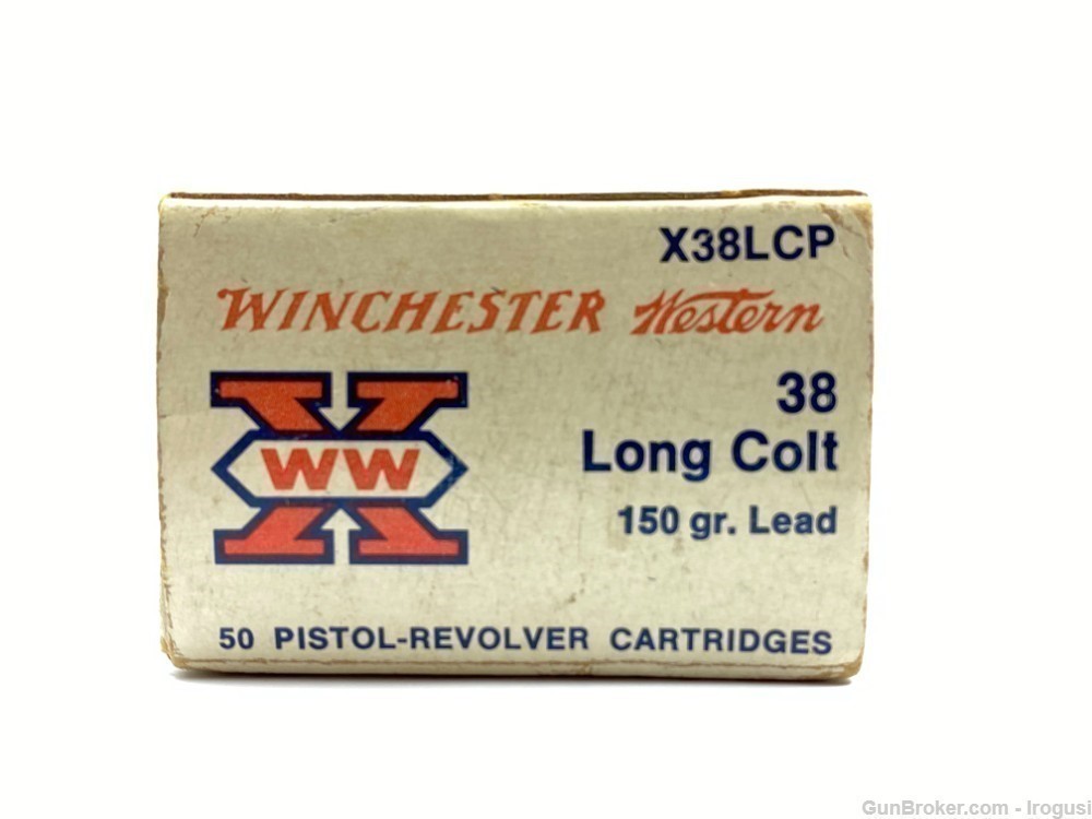 Winchester Western .38 Long Colt LC 150 Gr Lead 49 Rounds-img-4