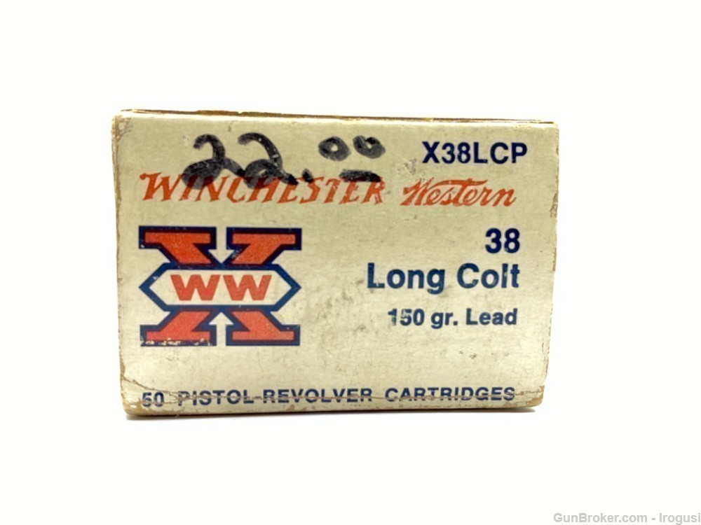 Winchester Western .38 Long Colt LC 150 Gr Lead 49 Rounds-img-5