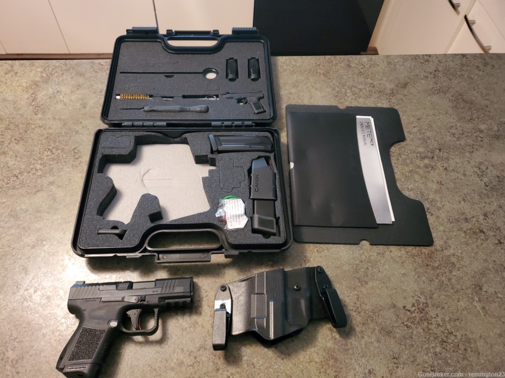 Canik Mete MC9 9mm Semi Auto Pistol NEW with 3 Mags, Holster, Papers, Case-img-0