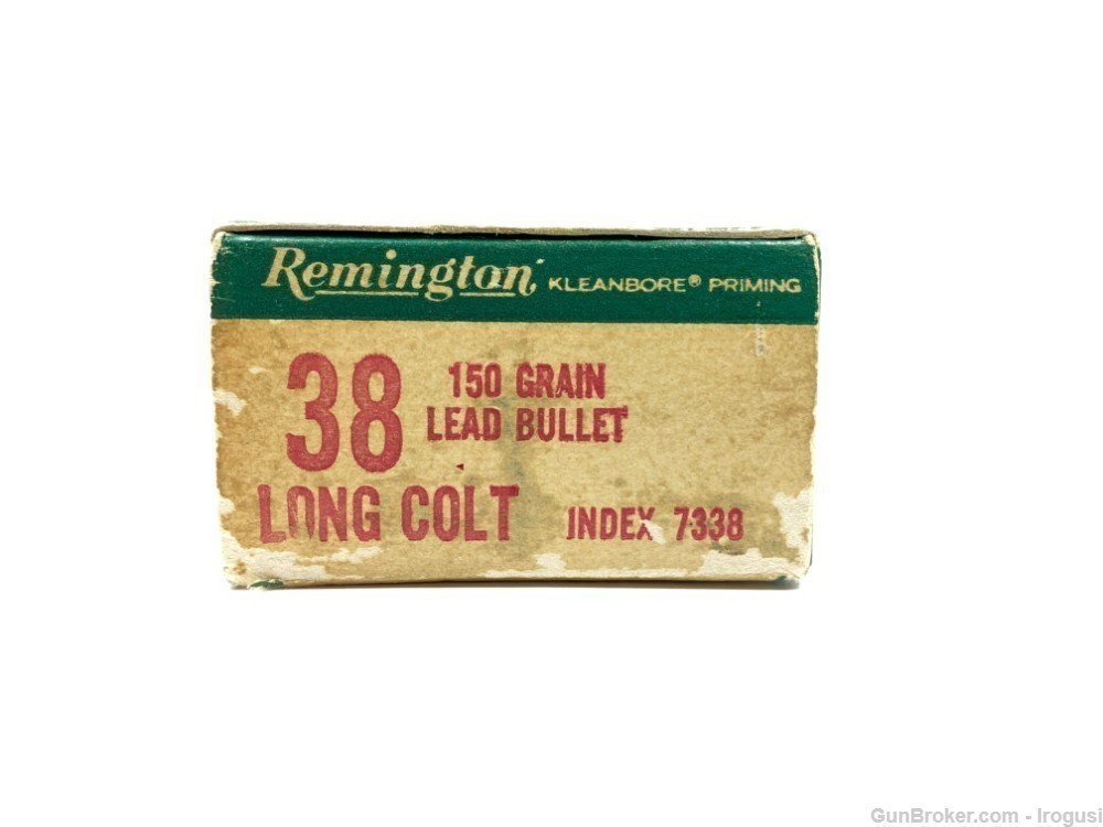Remington .38 Long Colt 150 Gr Lead Vintage FULL Box Mixed Headstamps-img-3