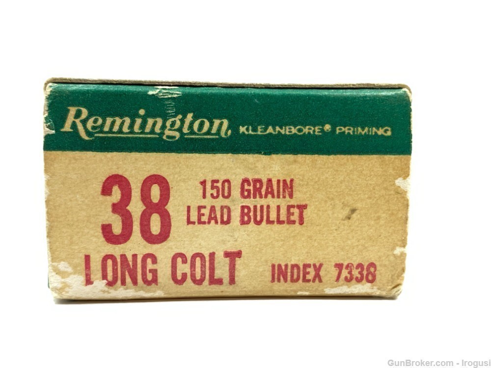 Remington .38 Long Colt 150 Gr Lead Vintage FULL Box Mixed Headstamps-img-5