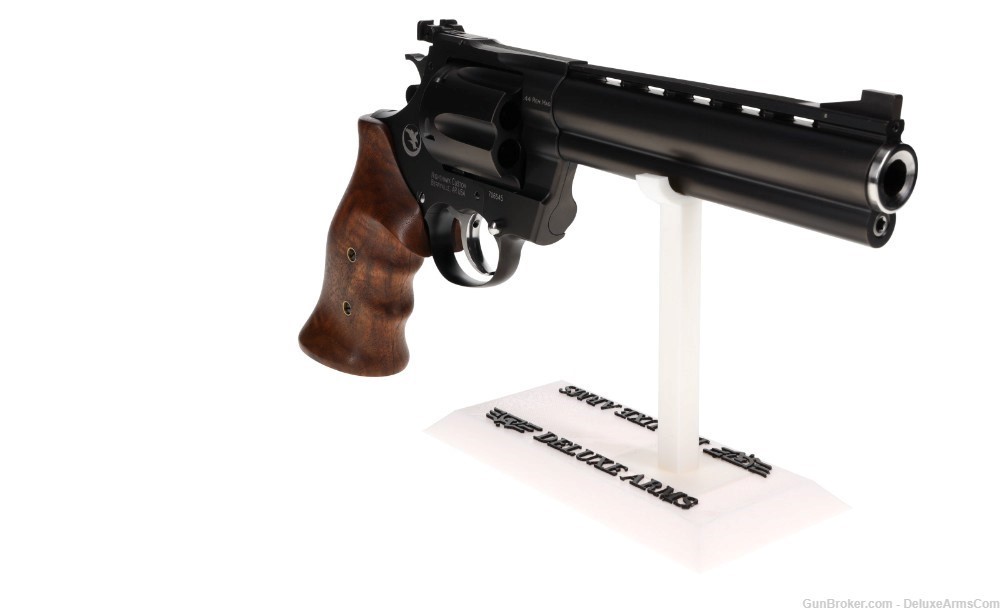 NEW! Korth NSX Mongoose Revolver 6 in 44 Magnum Walnut Grip Black DLC Frame-img-3