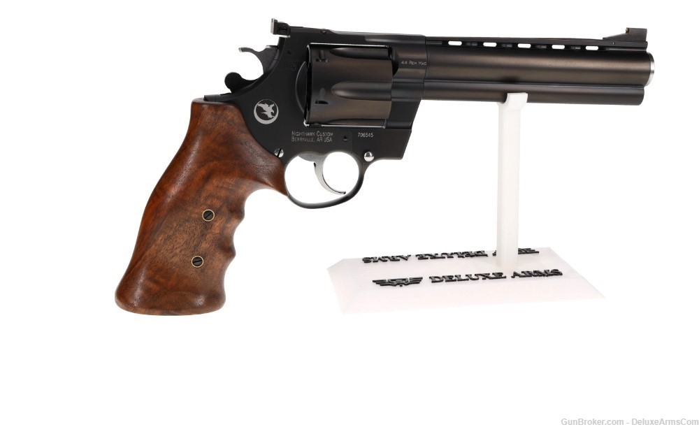 NEW! Korth NSX Mongoose Revolver 6 in 44 Magnum Walnut Grip Black DLC Frame-img-18