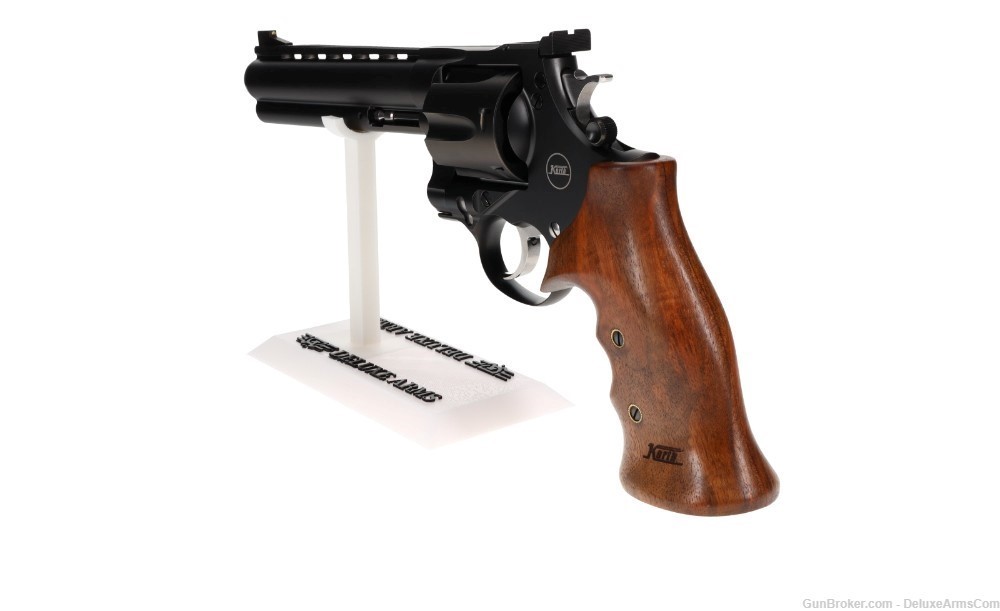 NEW! Korth NSX Mongoose Revolver 6 in 44 Magnum Walnut Grip Black DLC Frame-img-12