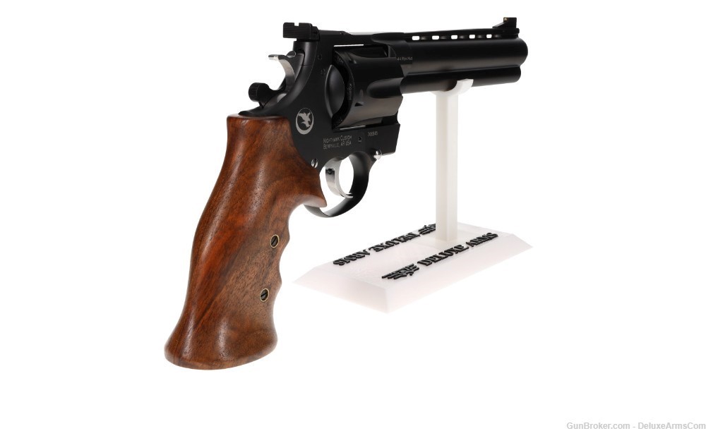 NEW! Korth NSX Mongoose Revolver 6 in 44 Magnum Walnut Grip Black DLC Frame-img-16