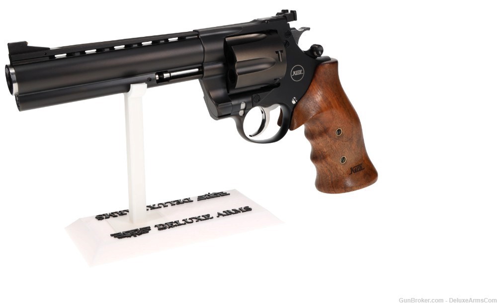NEW! Korth NSX Mongoose Revolver 6 in 44 Magnum Walnut Grip Black DLC Frame-img-8