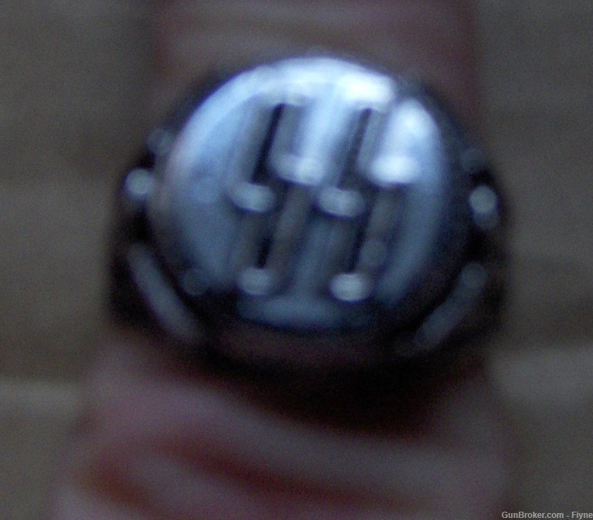 Third Reich, German WWII SS-Ring REPRODUCTION Size 10.  -img-0