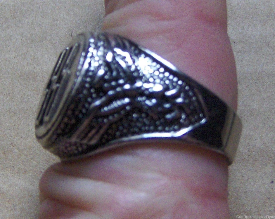 Third Reich, German WWII SS-Ring REPRODUCTION Size 10.  -img-1