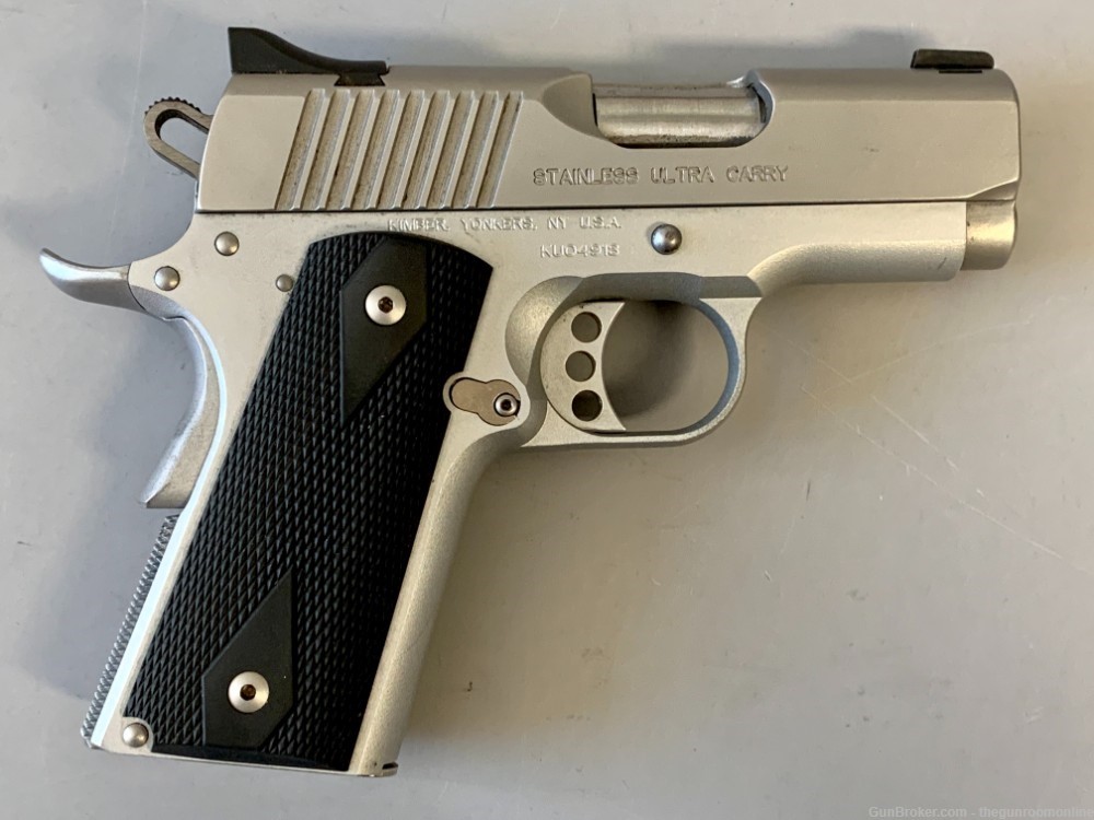 Kimber 1911 Stainless Ultra Carry 45ACP 3 Inch 6+1 Extra Mags-img-7
