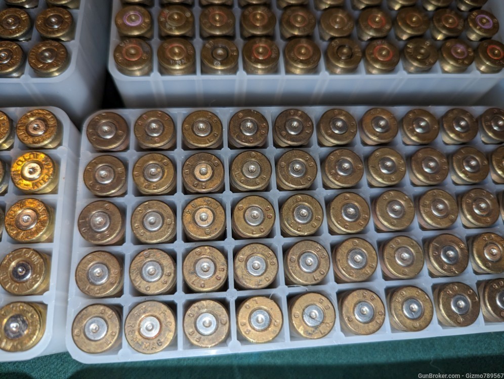 750 Pieces Of .44 Automag Brass All in AMT Cases -img-14