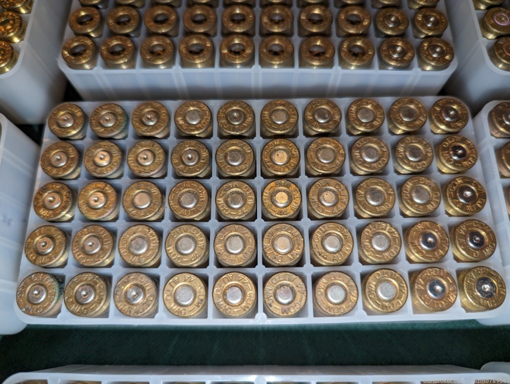 750 Pieces Of .44 Automag Brass All in AMT Cases -img-3