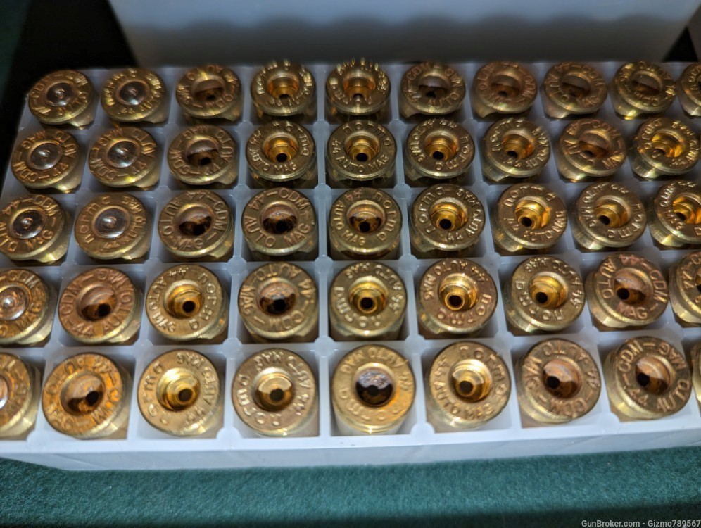 750 Pieces Of .44 Automag Brass All in AMT Cases -img-13