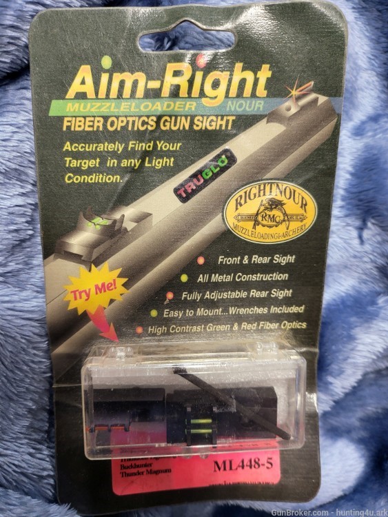 Aim-Right Muzzleloader Fiber Optic Gun Sight ML448-5-img-0