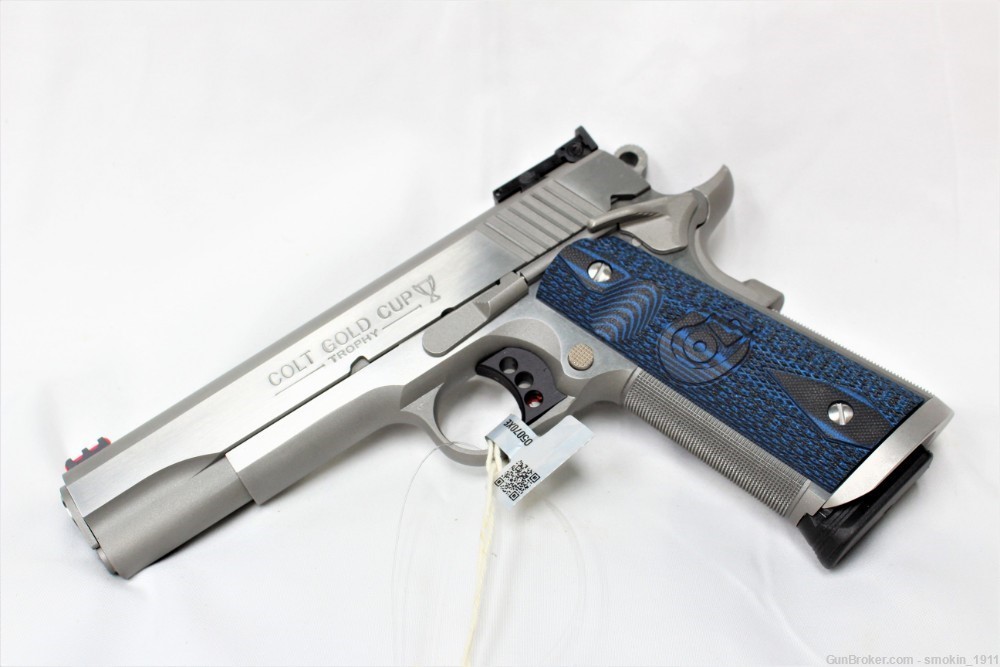 Colt 1911 Gold Cup Trophy .45ACP 5" Stainless Steel; NEW-img-0