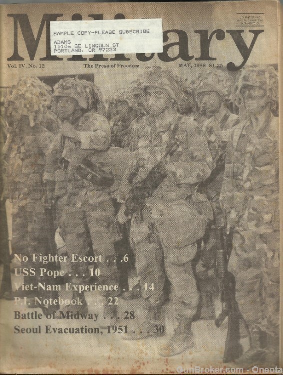 1988-92 MILITARY-The Press of Freedom Magazine Back Issues-img-2