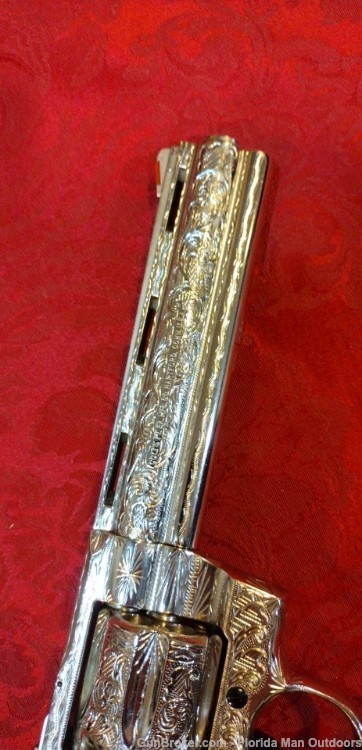1981 Colt Python 6’’ .357 Mag - Master Engraved - Rams Horn Grips!-img-6