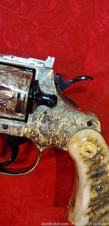 1981 Colt Python 6’’ .357 Mag - Master Engraved - Rams Horn Grips!-img-2